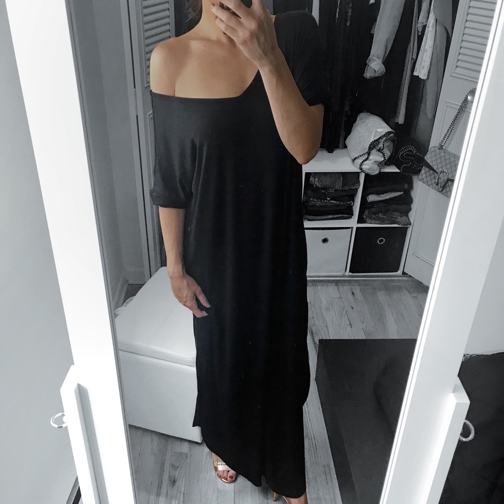 LAST 1✨Cappuccino Oversized Maxi T- Shirt Dress - Picture 5 of 7